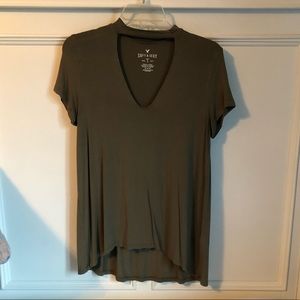 American Eagle Soft & Sexy choker front shirt